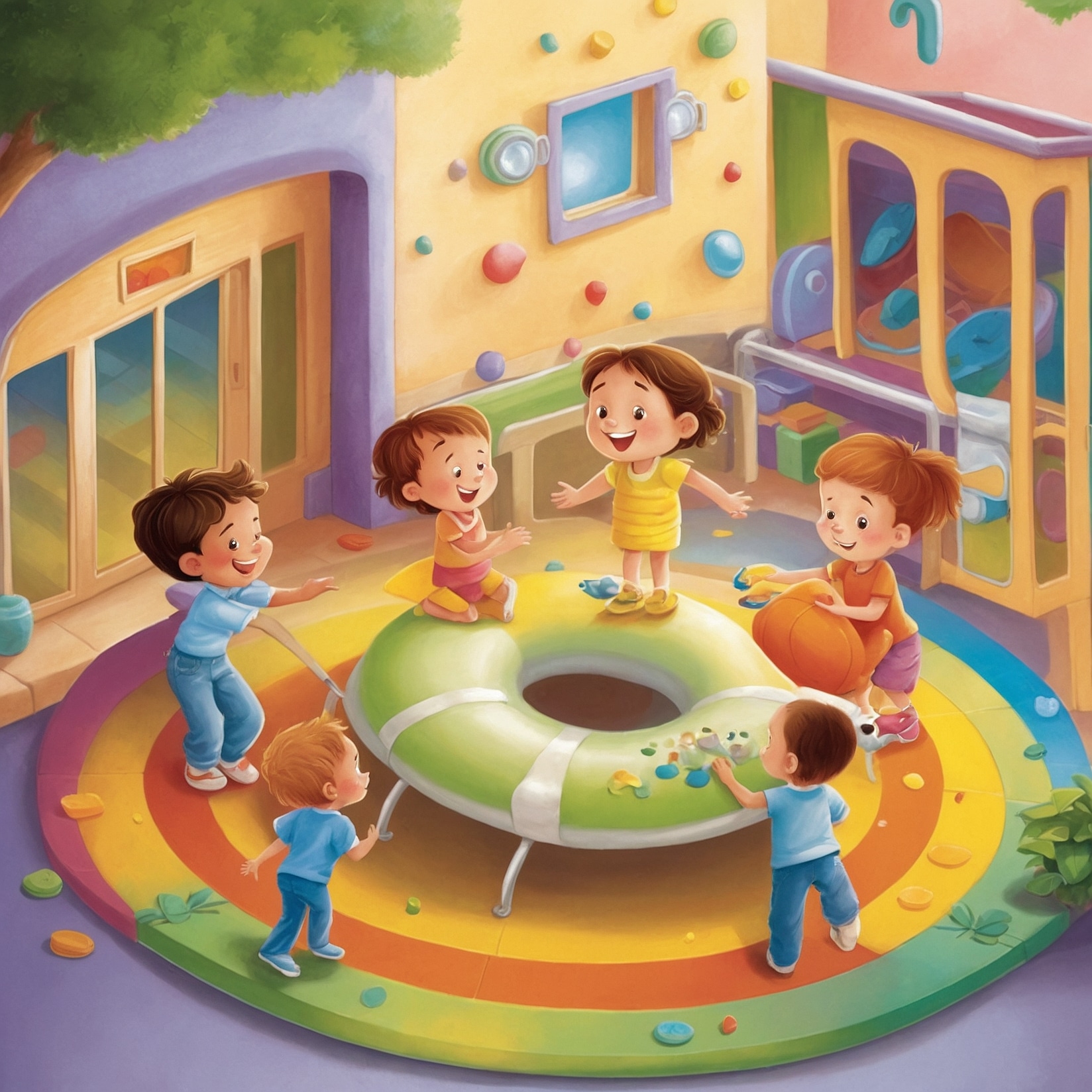 Fisioterapia y juegos para niños